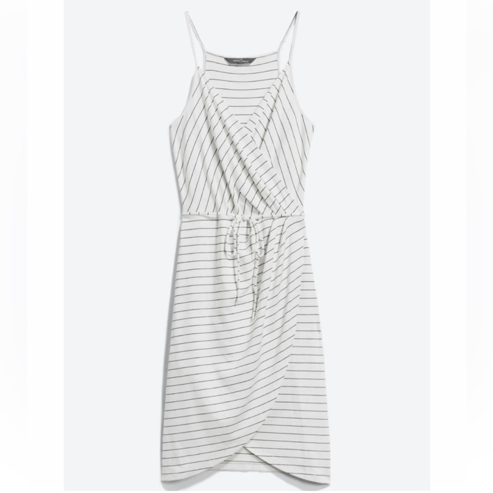 Market & Spruce White Striped Dress